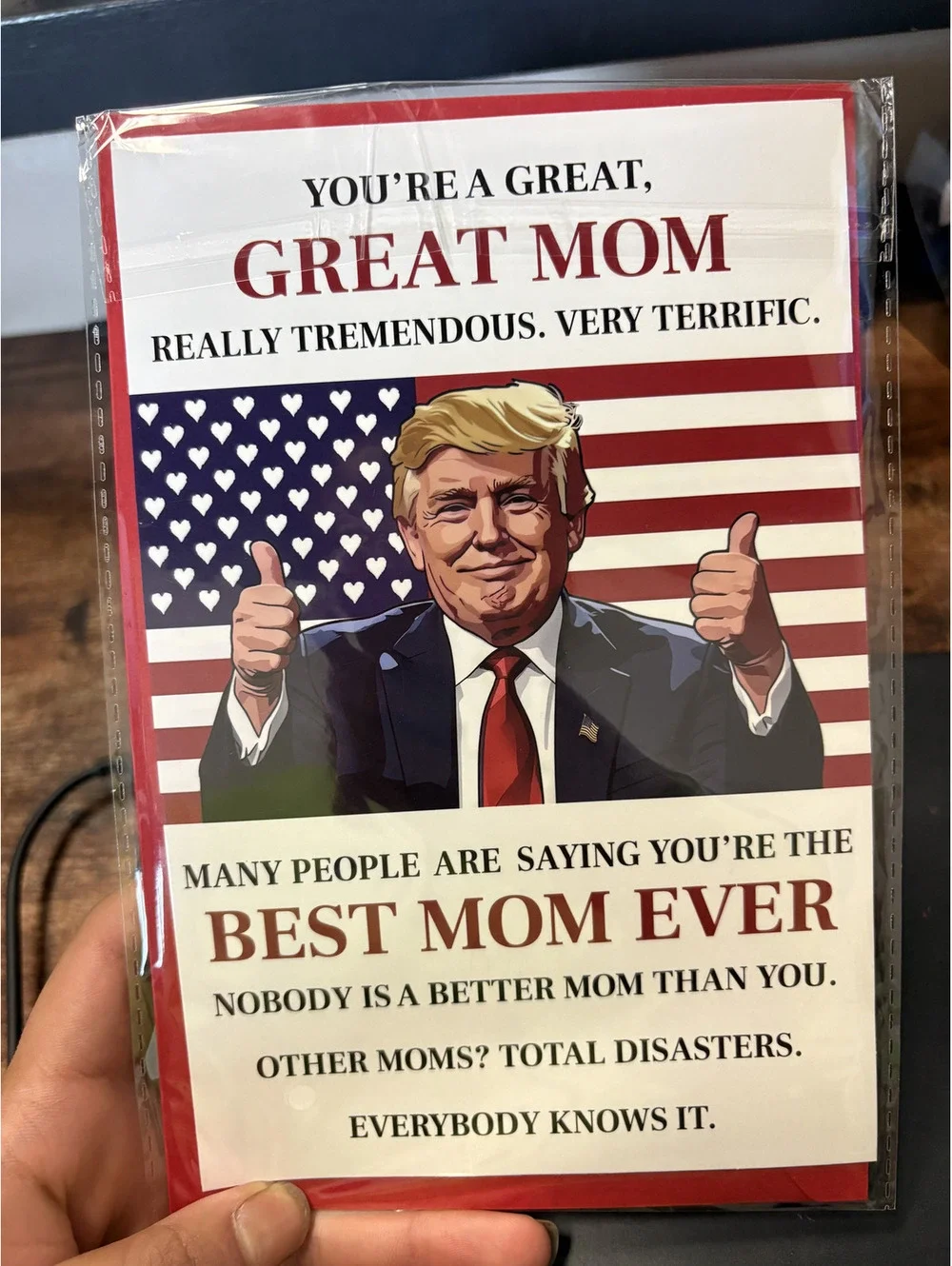 Funny Donald Trump Mother's Day Greeting Card - 